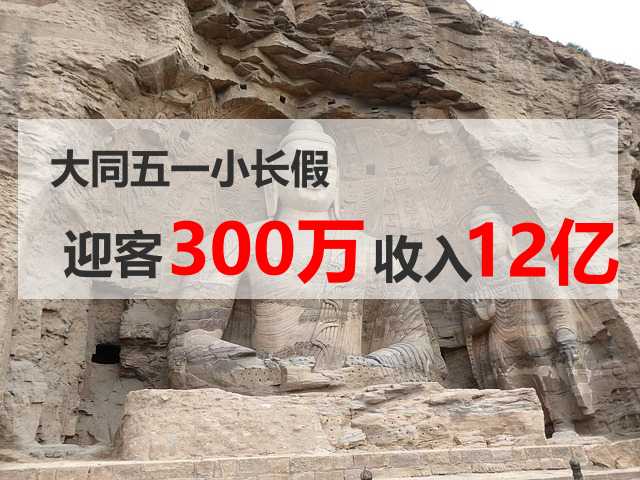 大同五一小长假接待游客300万，旅游收入12亿，餐饮住宿火爆-大同E网