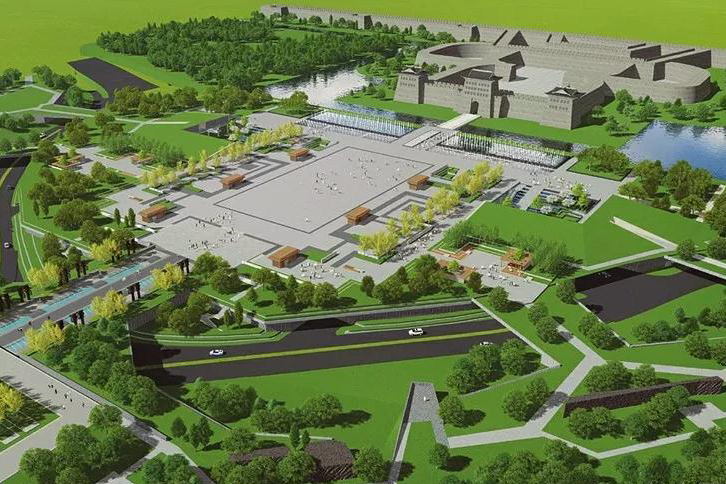 大同古城 都市客厅 永泰门广场6月完成主体结构 2018年内投入使用-大同E网