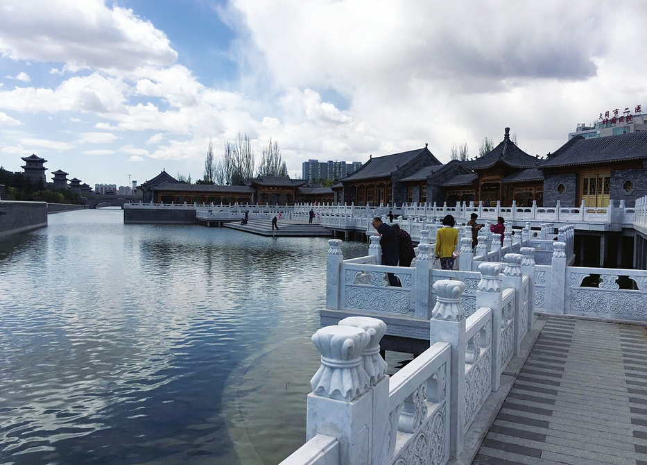 大同护城河注水