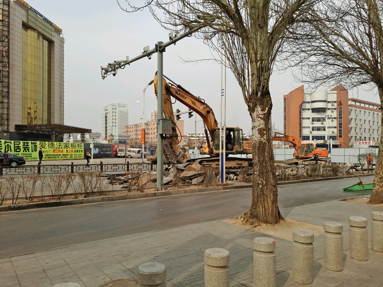 大庆路道路改造工程将于11月通车-大同E网